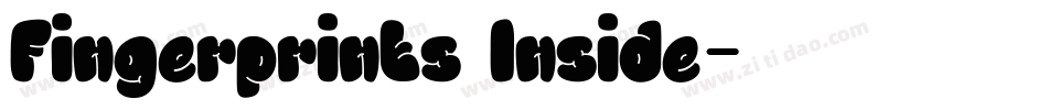 Fingerprints Inside字体转换